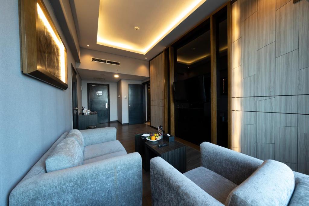 Posezení v ubytování Grand Jatra Hotel Pekanbaru