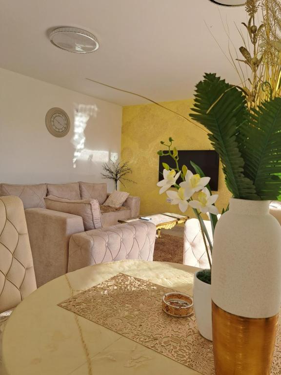 Posezení v ubytování DINA LUX Apartman