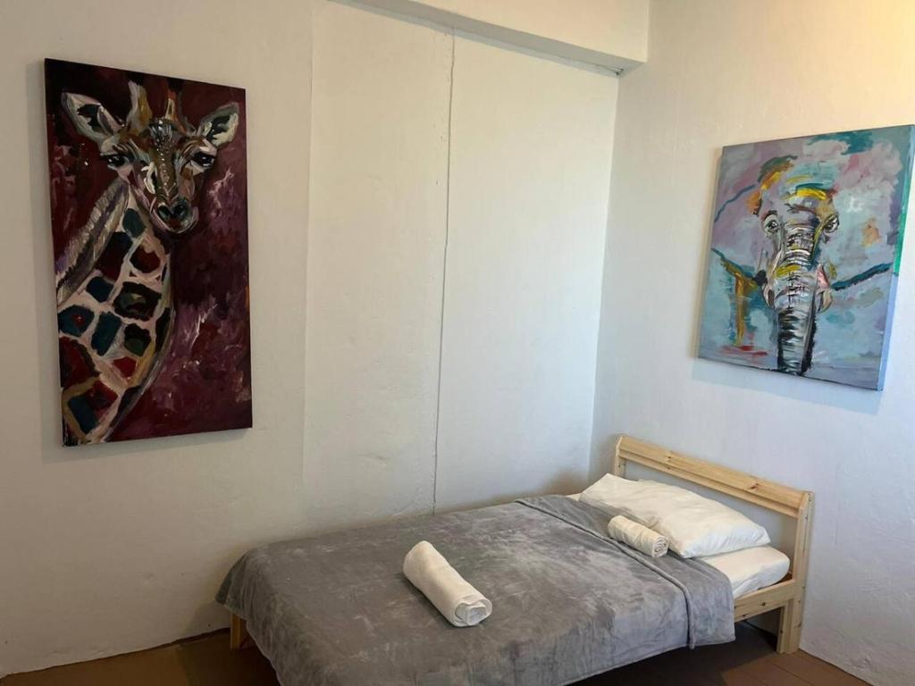 Postel nebo postele na pokoji v ubytování Ache Pa Ti I Isabela