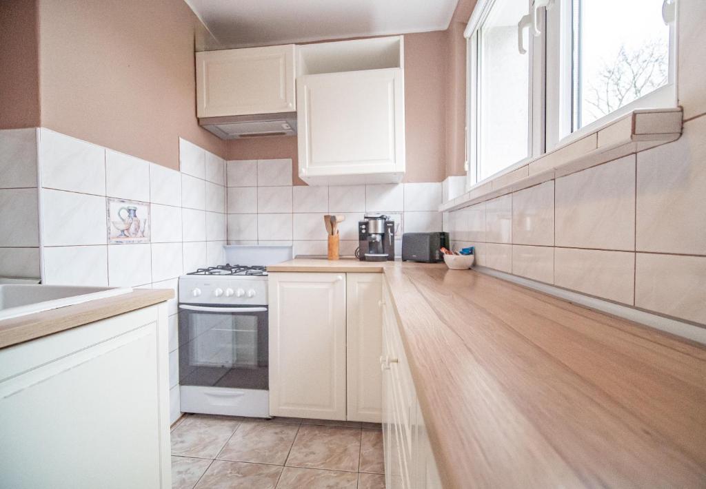 Kuchyňa alebo kuchynka v ubytovaní Apartament Dworska