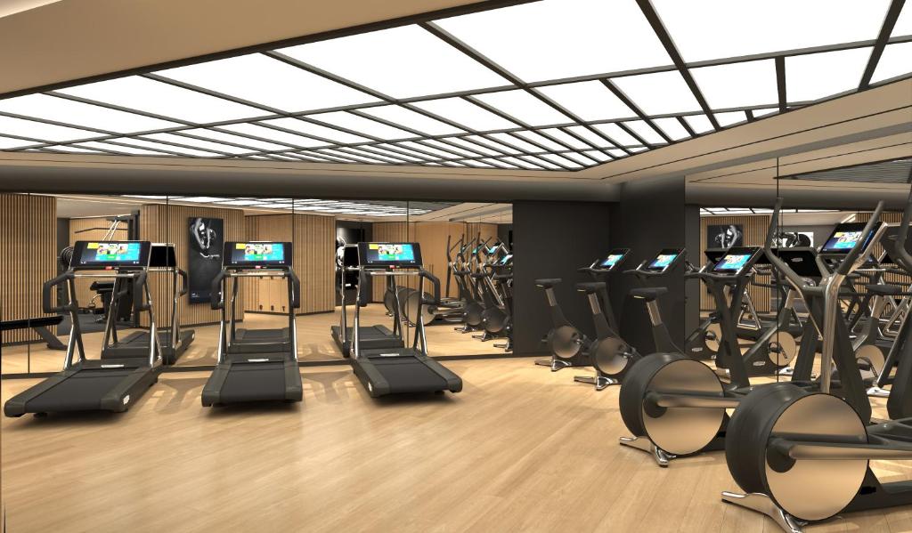 Fitness centrum a/nebo fitness zařízení v ubytování Divani Escape - Adults Only