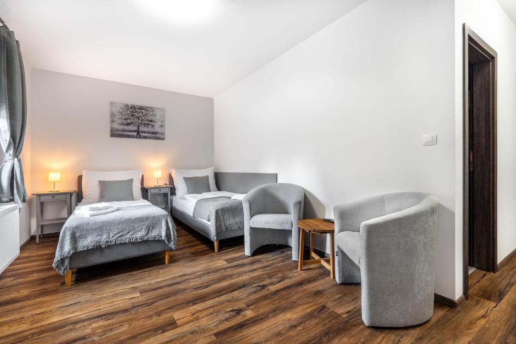 Łóżko lub łóżka w pokoju w obiekcie Room Mesi