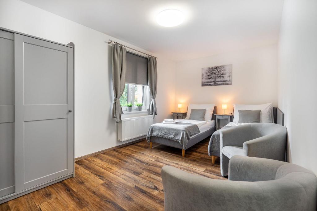 Łóżko lub łóżka w pokoju w obiekcie Room Mesi