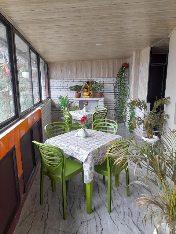 Posezení v ubytování Yalung Homestay