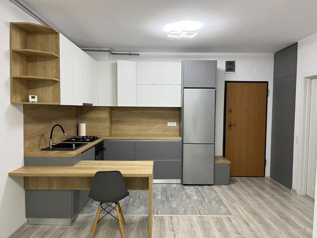 Kuchyň nebo kuchyňský kout v ubytování Ella apartment