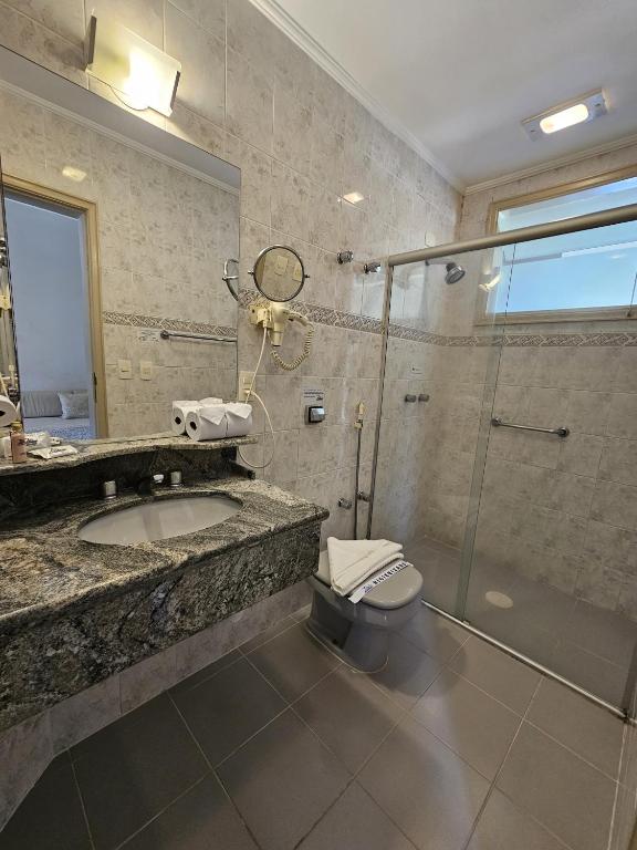 Uma casa de banho em Hotel Zanon