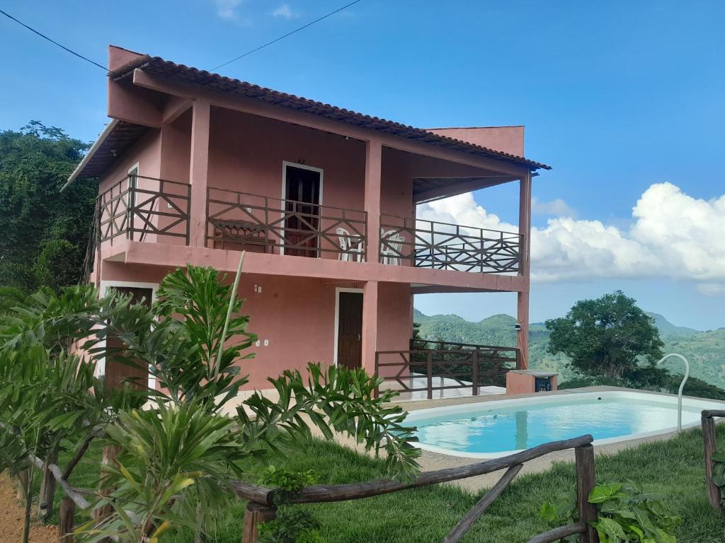 Piscina a Chalé Pordeus o a prop