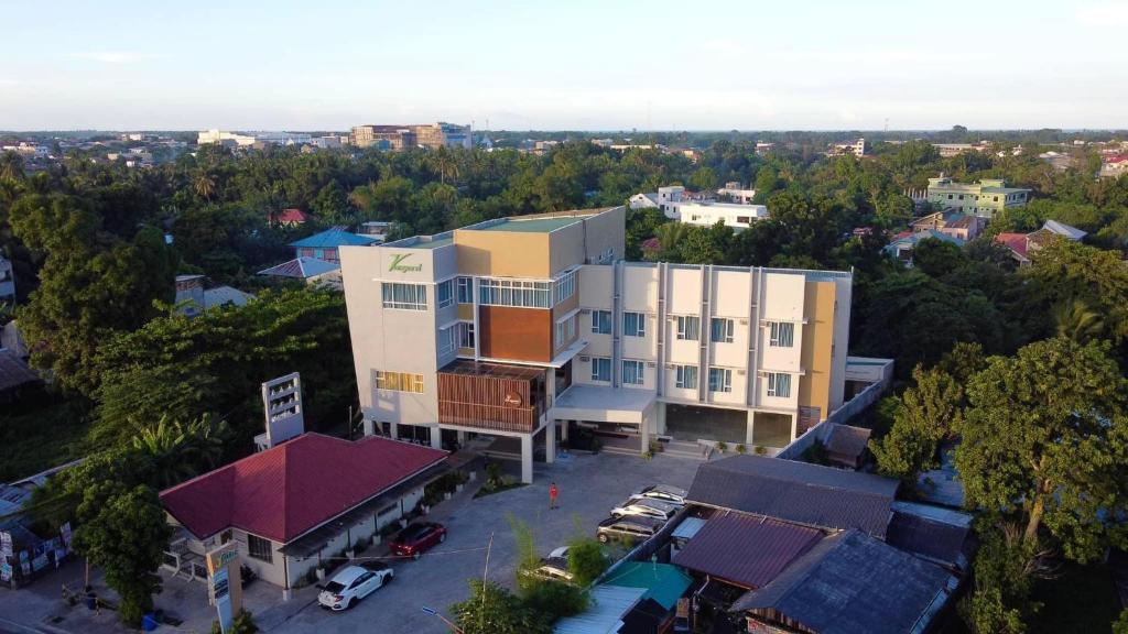 an overhead view of a building in a city at JRP Vanyard Resort Hotel in Kalibo