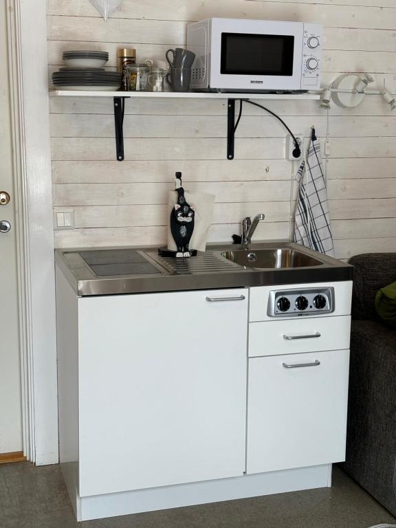 Kuchyň nebo kuchyňský kout v ubytování Marmorcafets B&B