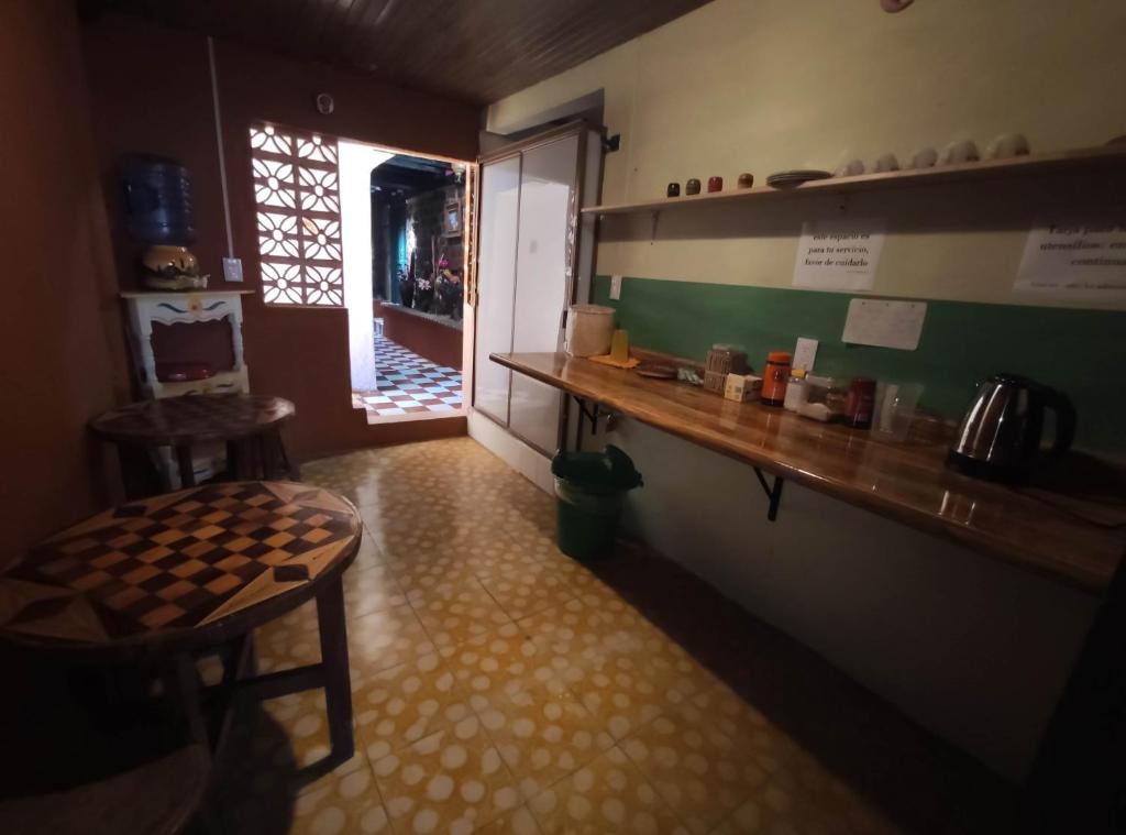 Kuchyň nebo kuchyňský kout v ubytování Hotel Mesón de la Salud