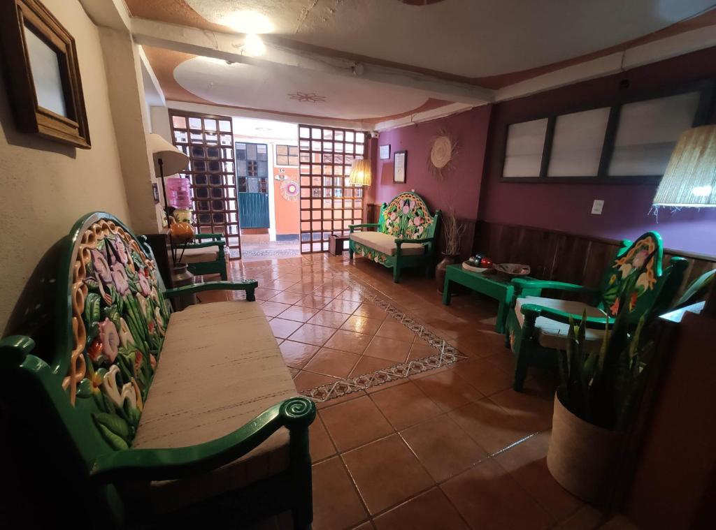 Posezení v ubytování Hotel Mesón de la Salud