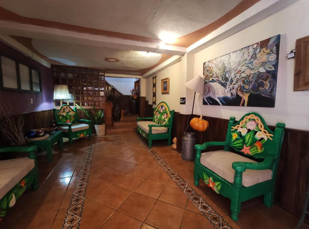 Posezení v ubytování Hotel Mesón de la Salud