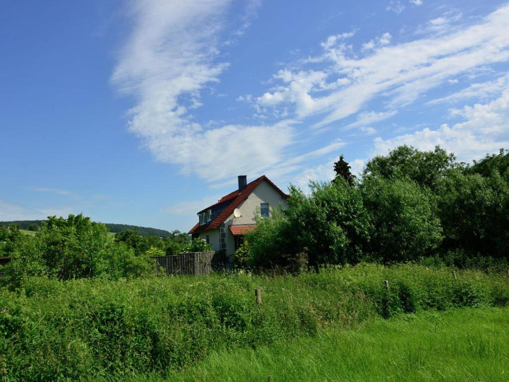 een huis in het midden van een veld bij Apartment in the Hochsauerland region in a quiet location in Stormbruch