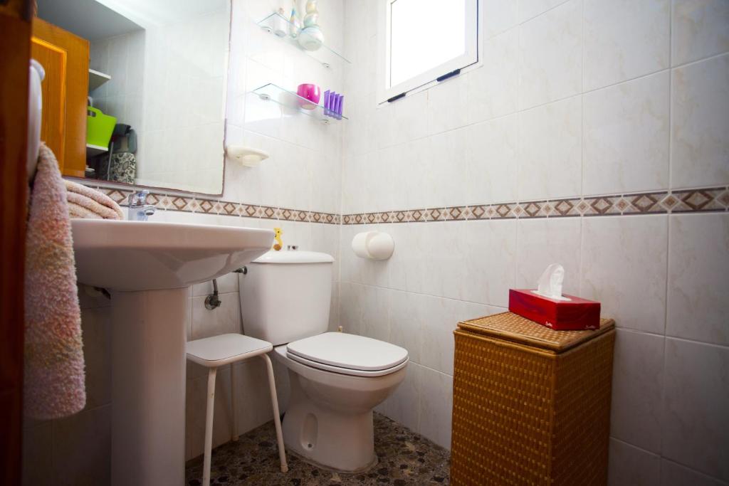 Koupelna v ubytování Apartamento Bellavista