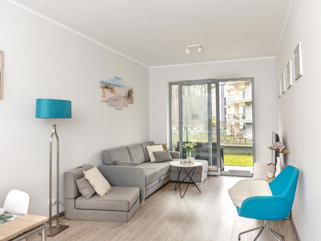 Χώρος καθιστικού στο Apartment in Pobierowo near Baltic Beach