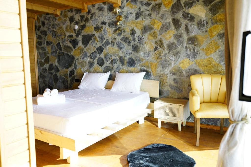 Postel nebo postele na pokoji v ubytování Venek Viila Suit