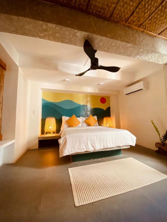 Voodi või voodid majutusasutuse Happiness Hostel Boracay toas