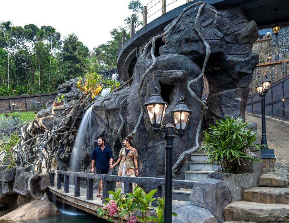 Zahrada ubytování The Grand Cliff Resort Munnar