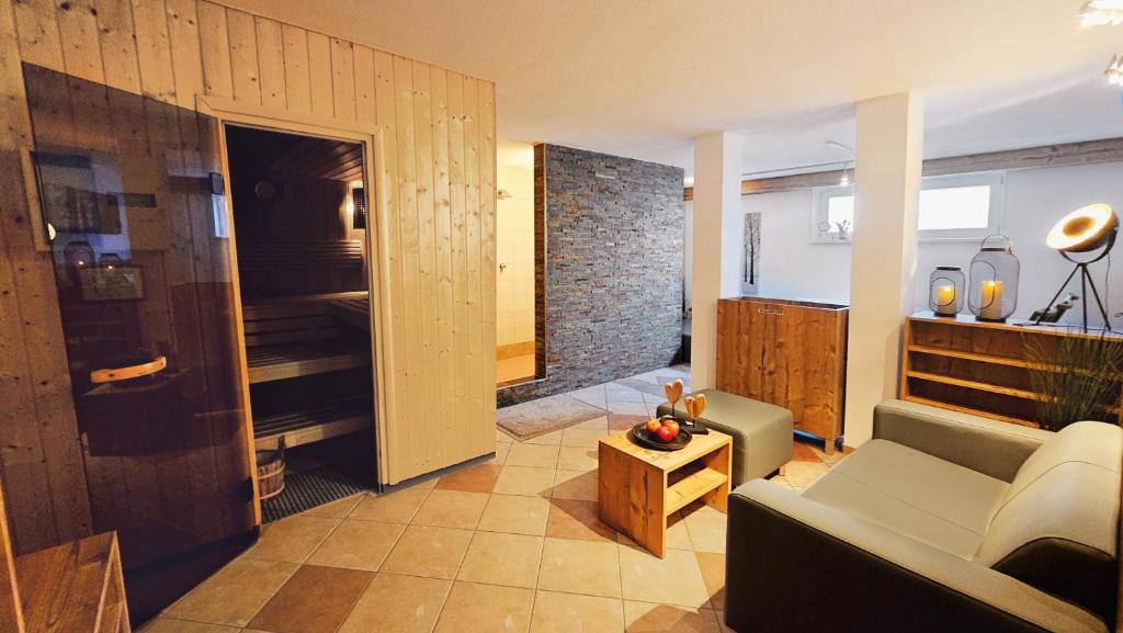 Posezení v ubytování Ferienanlage Hechenbergerhof