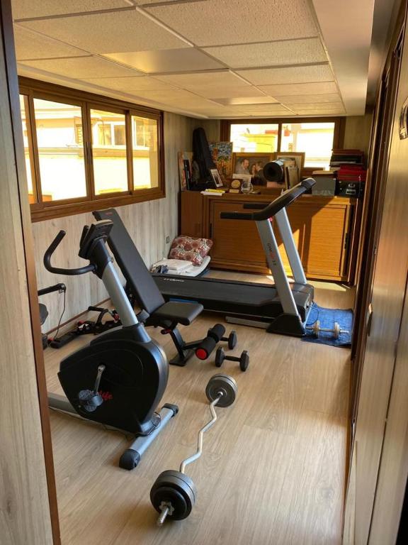 Fitness centrum a/nebo fitness zařízení v ubytování فيلا للاستمتاع