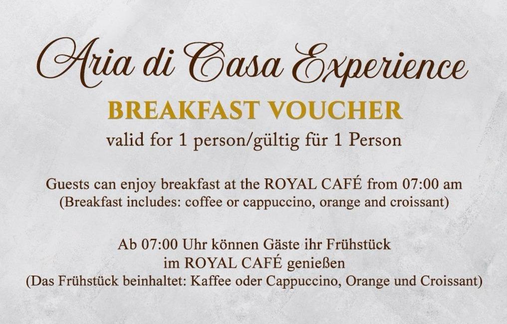 Certifikát, hodnocení, plakát nebo jiný dokument vystavený v ubytování Aria di Casa Experience