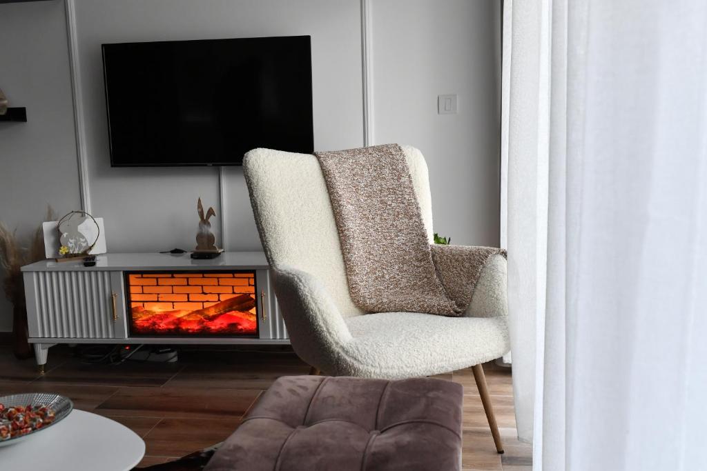 Un lugar para sentarse en Apartman Vuk Divčibare