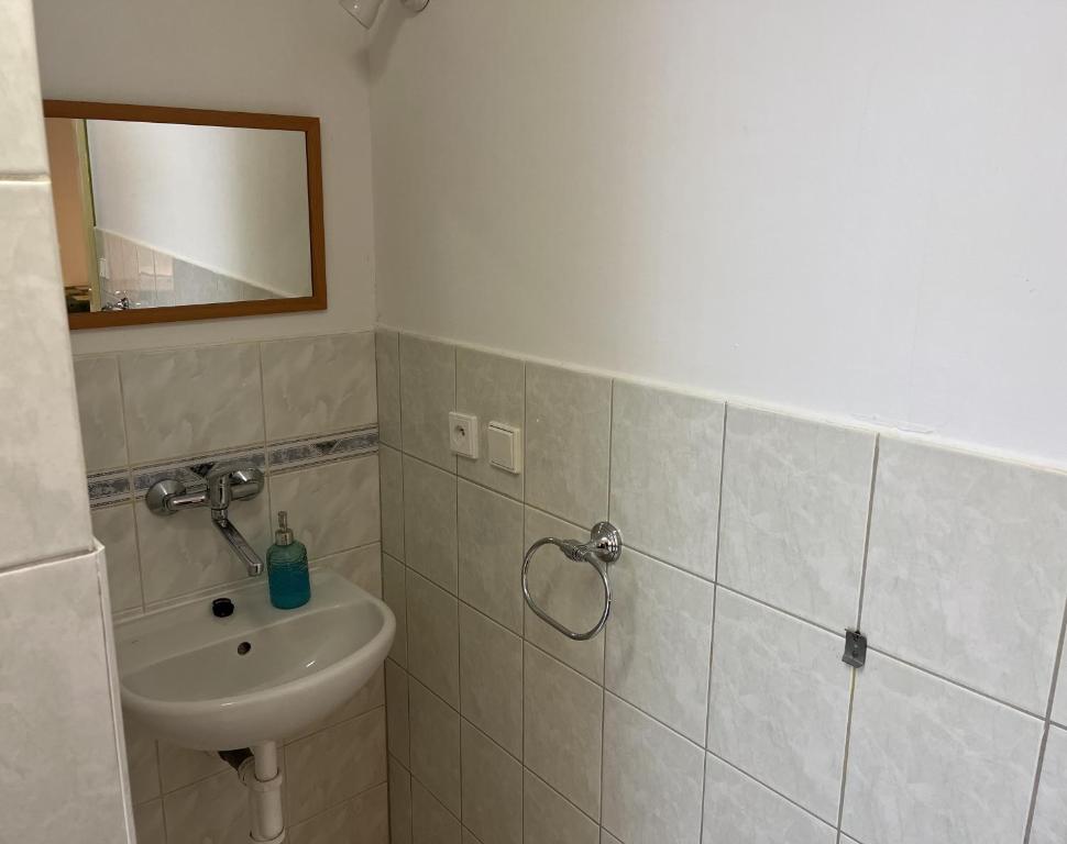 Kúpeľňa v ubytovaní Penzion U Remízky