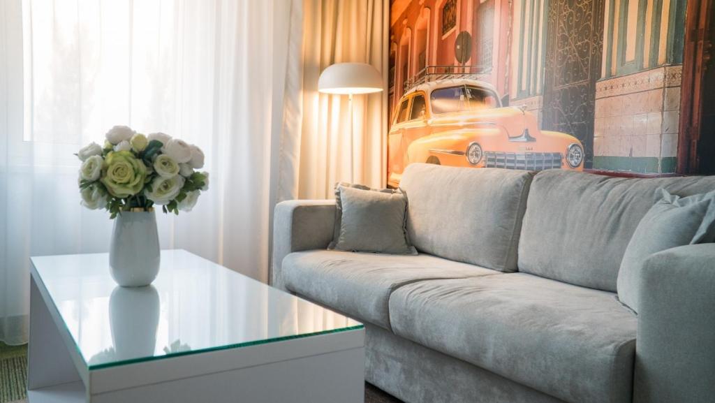 Posezení v ubytování Hotel Quattro