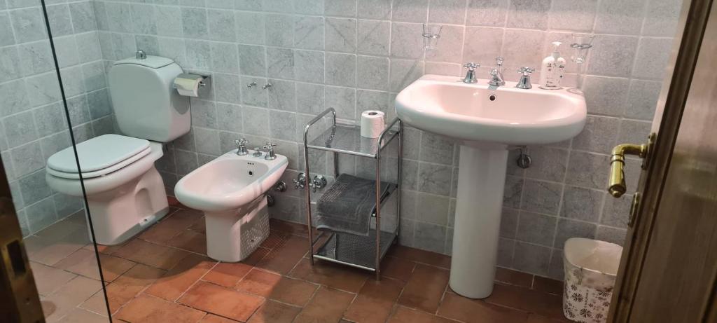 Koupelna v ubytování Frantoio di Corsanico