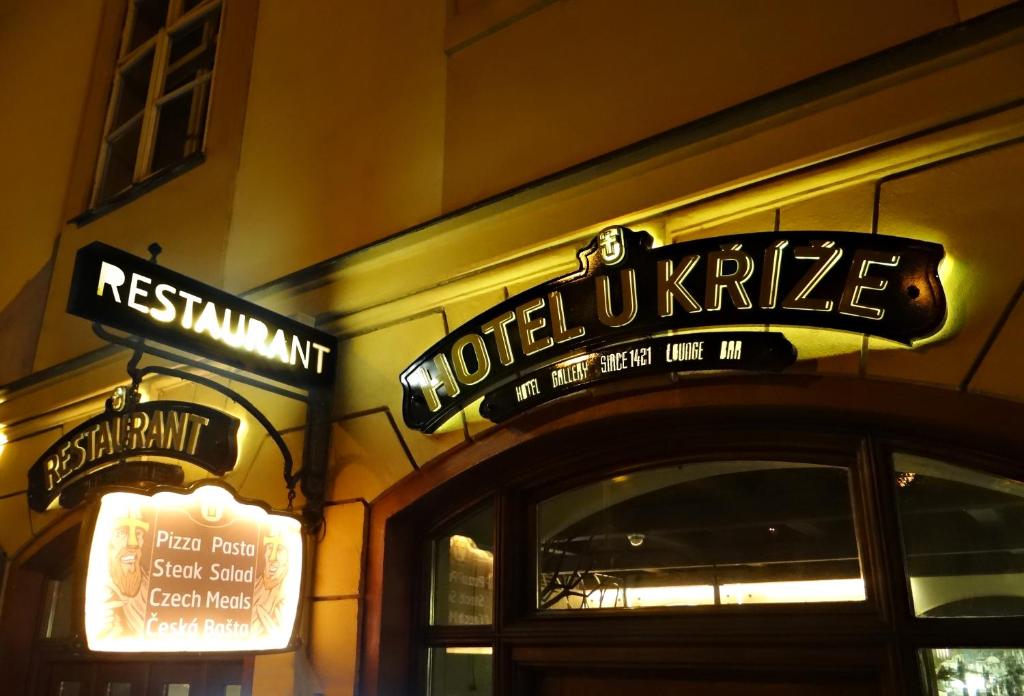 Certifikát, hodnocení, plakát nebo jiný dokument vystavený v ubytování Hotel U Kříže