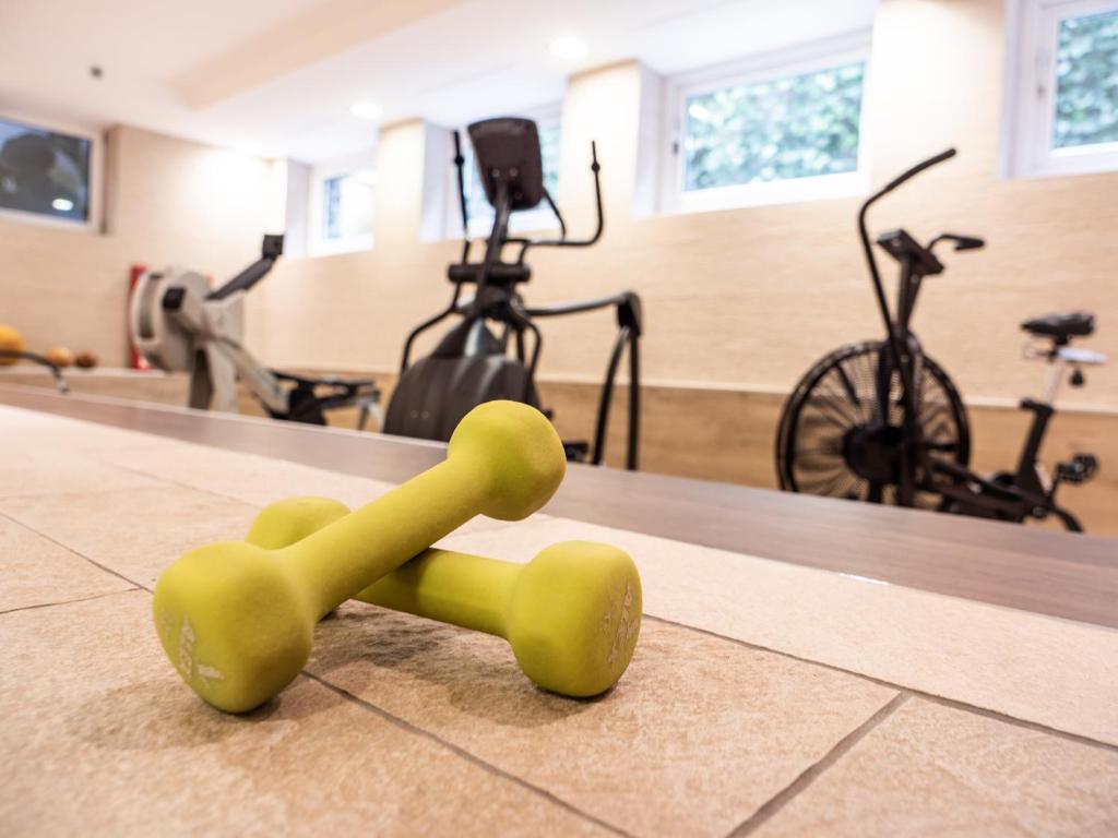 Fitness centrum a/nebo fitness zařízení v ubytování Fuchsbräu