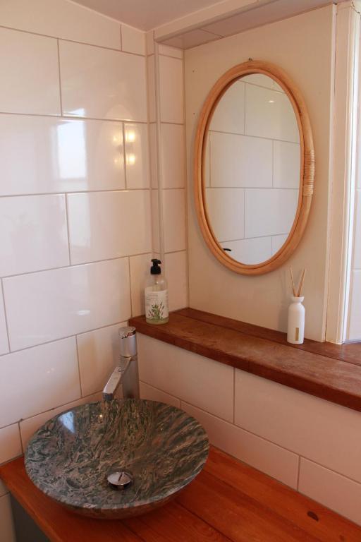 Koupelna v ubytování Bjerred B&B