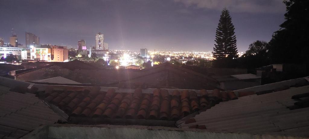 a view of a city at night at Disfruta San Antonio en Cali in Cali