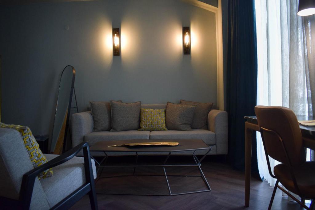 Część wypoczynkowa w obiekcie Pagopoieion - Adults Only Suites
