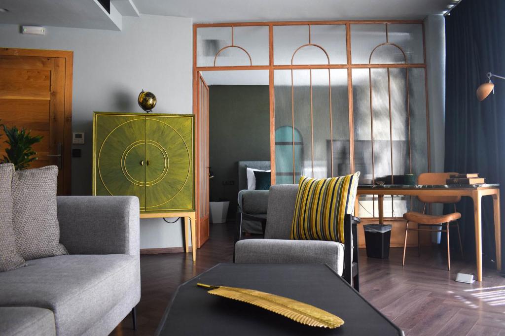 Część wypoczynkowa w obiekcie Pagopoieion - Adults Only Suites