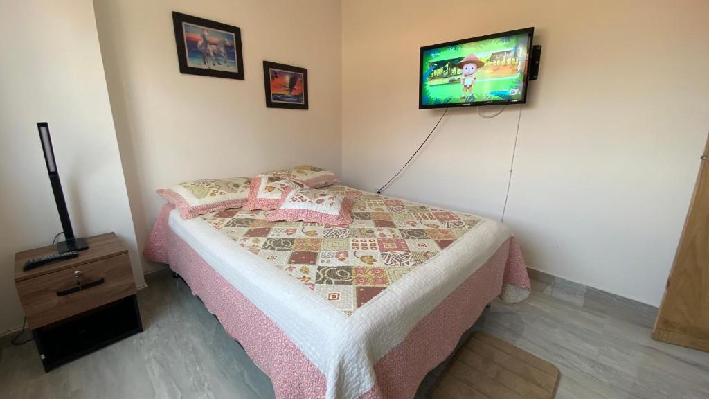 Postel nebo postele na pokoji v ubytování Apartamento Centro Marinilla