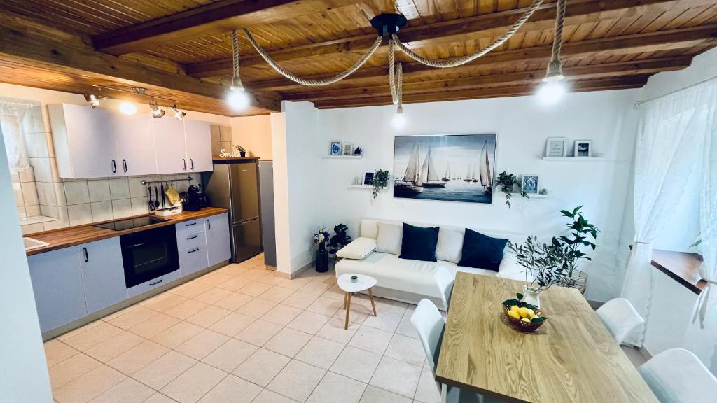 Kuchyň nebo kuchyňský kout v ubytování Olivier house
