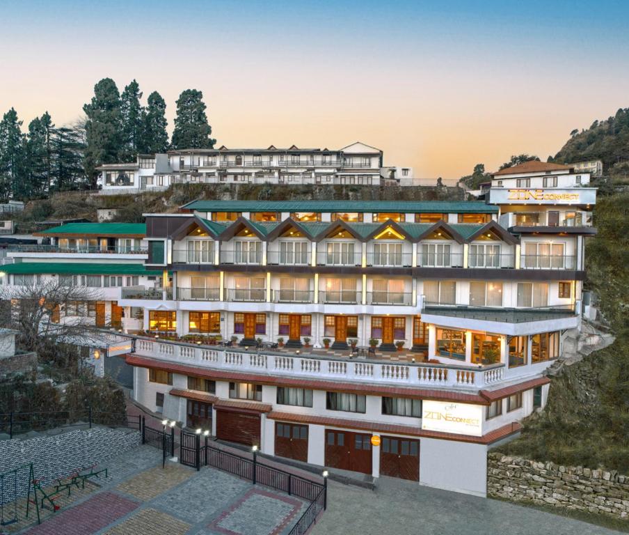 an aerial view of a hotel at Zone Connect by The Park Mussoorie in Mussoorie