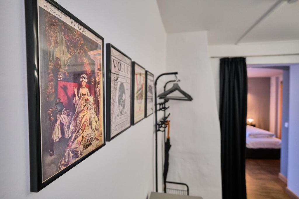 Postel nebo postele na pokoji v ubytování Hotel Roter Hahn