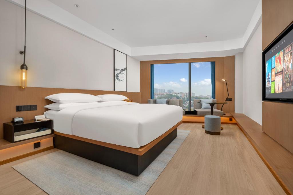 Fairfield by Marriott Changsha Yueluにあるベッド