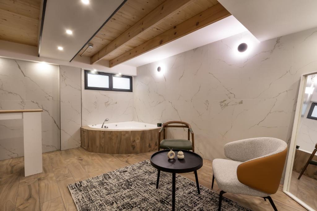 Posezení v ubytování Mulan Hotel