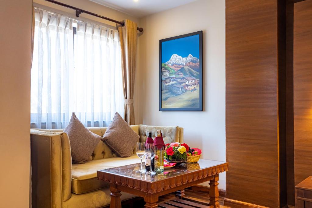 Posezení v ubytování Hotel Kutumba
