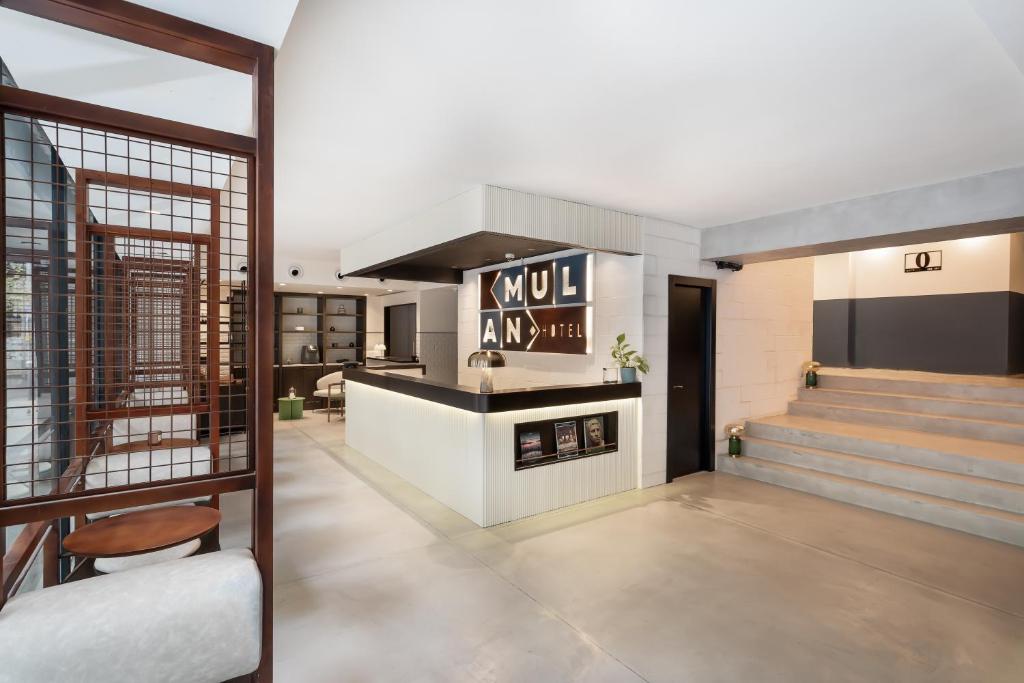 Kuchyň nebo kuchyňský kout v ubytování Mulan Hotel