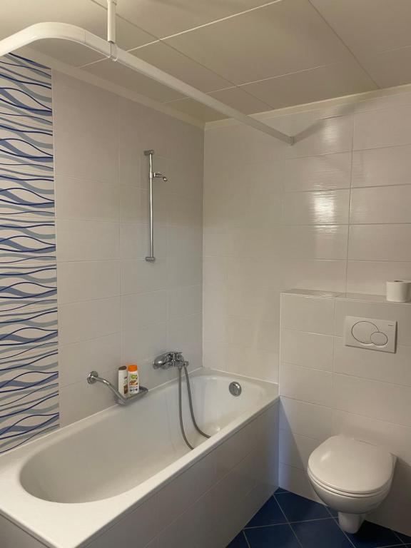 Ванная комната в Appartement vue lac Montreux