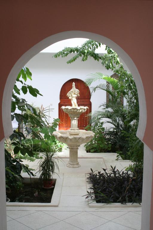 Zahrada ubytování Domaine des Sloughis