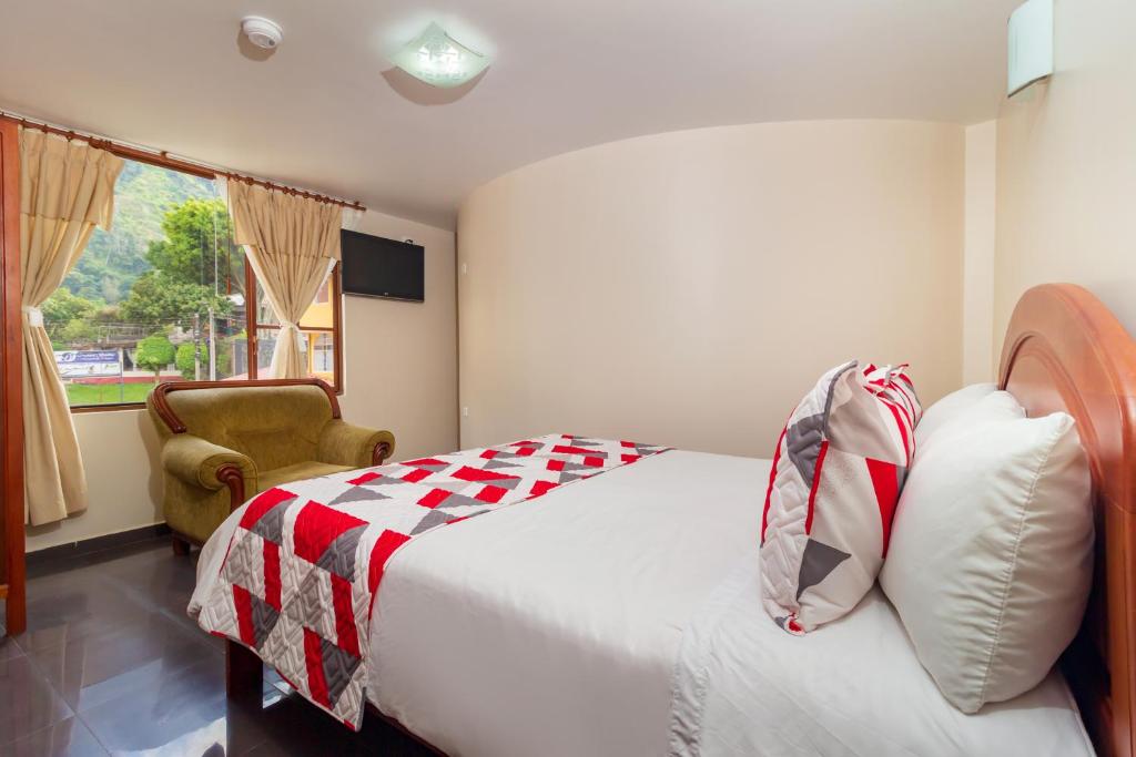 Postel nebo postele na pokoji v ubytování Hotel Elvita Spa
