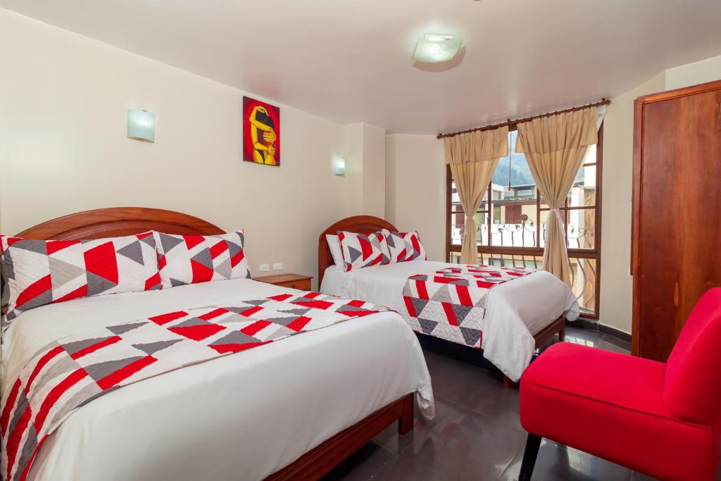 Postel nebo postele na pokoji v ubytování Hotel Elvita Spa