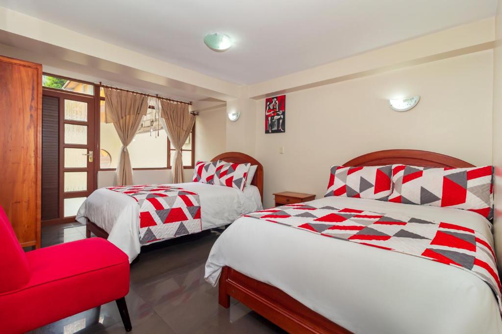 Postel nebo postele na pokoji v ubytování Hotel Elvita Spa