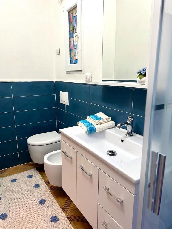 Koupelna v ubytování Casa Giada