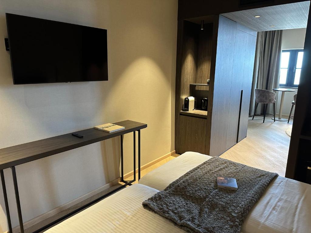 TV a/nebo společenská místnost v ubytování Hotel Villa Select